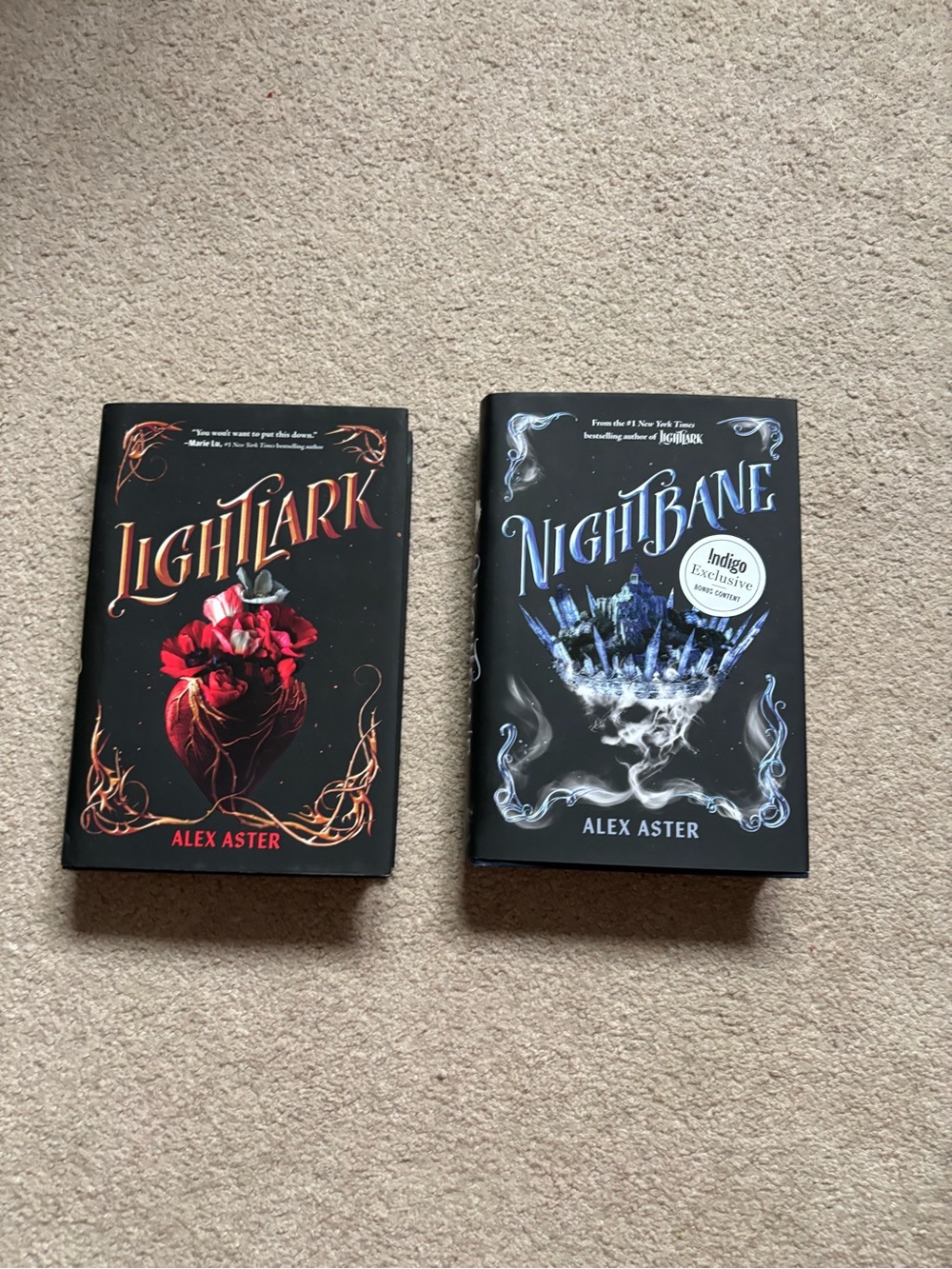 Lightlark & Nightbane Hardcover Set by Alex Aster | Nightbane Indigo Exclusive